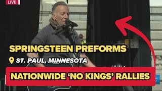 Bruce Springsteen performs “Streets of Minneapolis” at No Kings rally in St. Paul; LIVE VIDEO