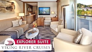 Viking River Cruises | Explorer Suite Full Walkthrough Tour & Review 4K | Viking Longship