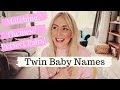 TWIN BABY NAMES - Perfect Pairs! Twin Names for Boys & Girls | SJ STRUM