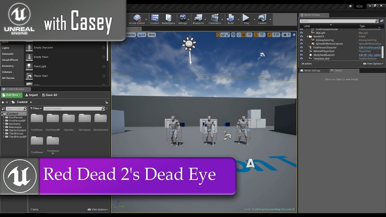 EASY UE4 Tutorial - Red Dead Redemption 2 Dead Eye - YouTube