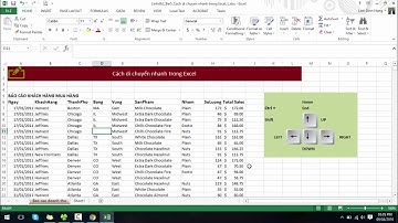 Bài 6: Điều hướng nhanh với Ctrl và phím mũi tên trong Excel
