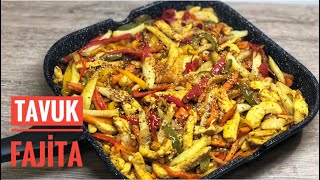 Tavuk Fajita,BU LEZZETİ DENEMEYEN KALMASIN📢 Chicken fajitas Tavuklu sebze #tavukfajita