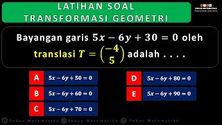 Contoh Soal Transformasi Geometri Kelas 11 | Soal Transformasi Geometri Nomor 8