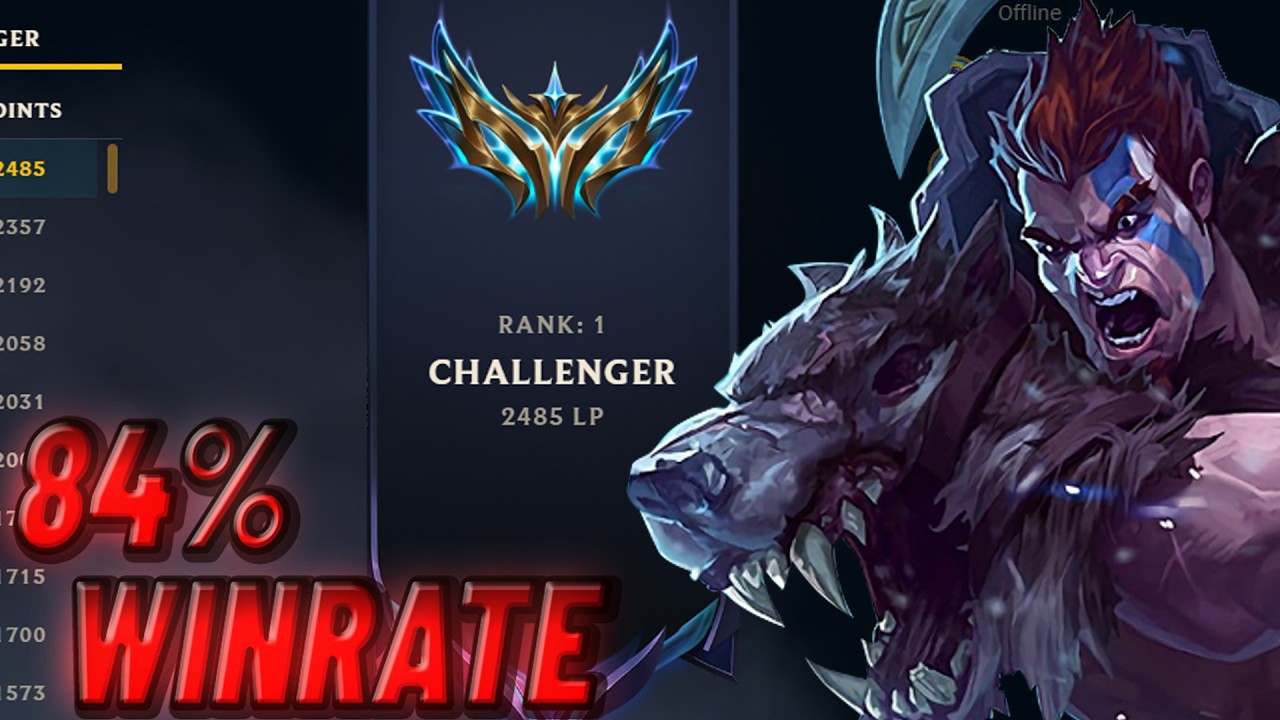 I ACHIEVED RANK 1 EUNE WITH A 84% WR ON DARIUS