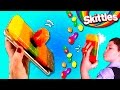 FUNDA COMESTIBLE para CELULAR de SKITTLES con anillo POP SOCKET para selfies y SOPORTE para móvil!!!