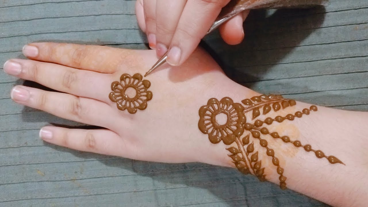 New Stylish Back Hand Mehndi Design | Easy Beatiful Mehndi Design for ...