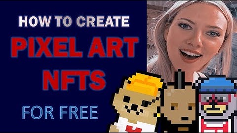 How to create PIXEL ART NFTs for free with no software #NFT #IBOY