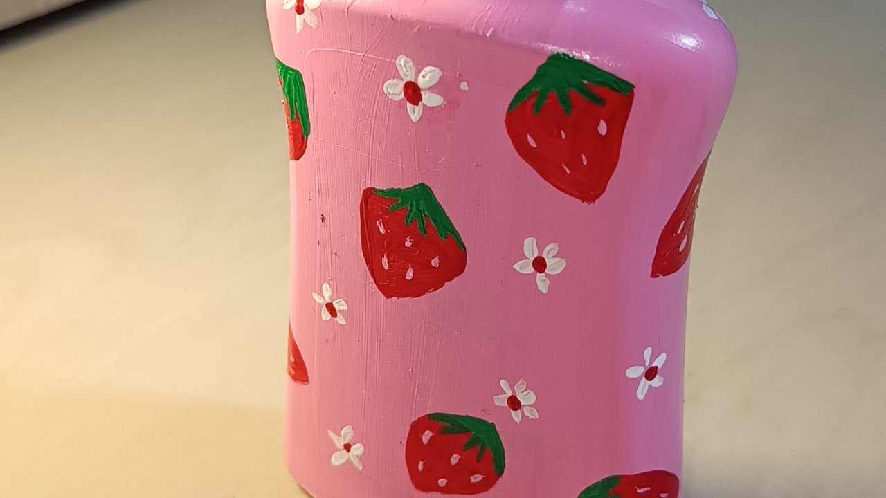 "DIY Handwash Bottle Makeover- Revamp Your Handwash Bottle with Strawberrylicious Artistry"
