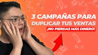 Las ÚNICAS  3 Campañas de Facebook e Instagram Ads que debes usar para VENDER sin Invertir Mucho.