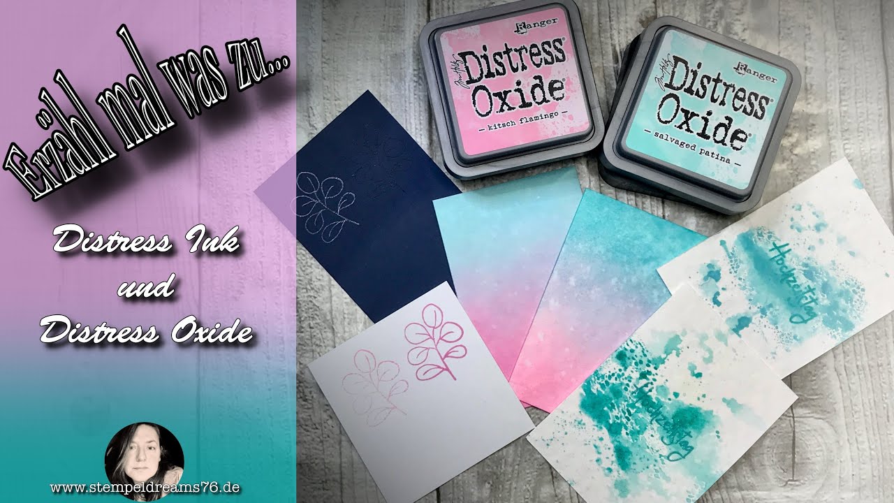 Erzähl mal was zu... | Distress Ink und Distress Oxide | Ich hab da mal was vorbereitet😂