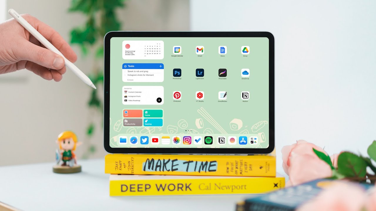 My ULTRA PRODUCTIVE iPad Home Screen Setup - YouTube