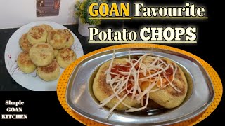 Goan Potato Chops I Beef Mince Stuffed Chops I Kheema Stuffed Potato Chops I Goan Snack Recipe