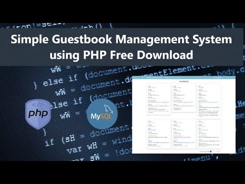 Simple Guestbook Management System in PHP Free Source Code