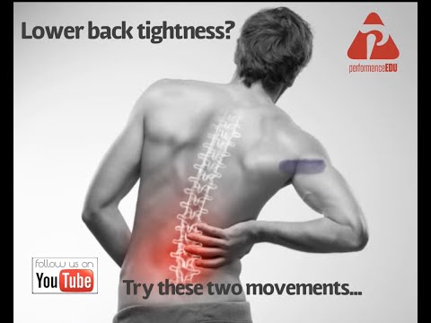 2 Exercise At Home To Help lower Back Tightness!