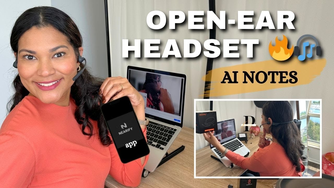 Casque Sans Fils NEARITY MemPod Pro 2S - Écouteurs Open-Ear Bluetooth Avec ChatGPT - Transcription 5 Langues - Pour Réunions Casque Bluetooth Casque Sans Fils NEARITY MemPod Pro 2S - Écouteurs Open-Ear Bluetooth Avec ChatGPT - Transcription 5 Langues - Pour Réunions Casque Bluetooth