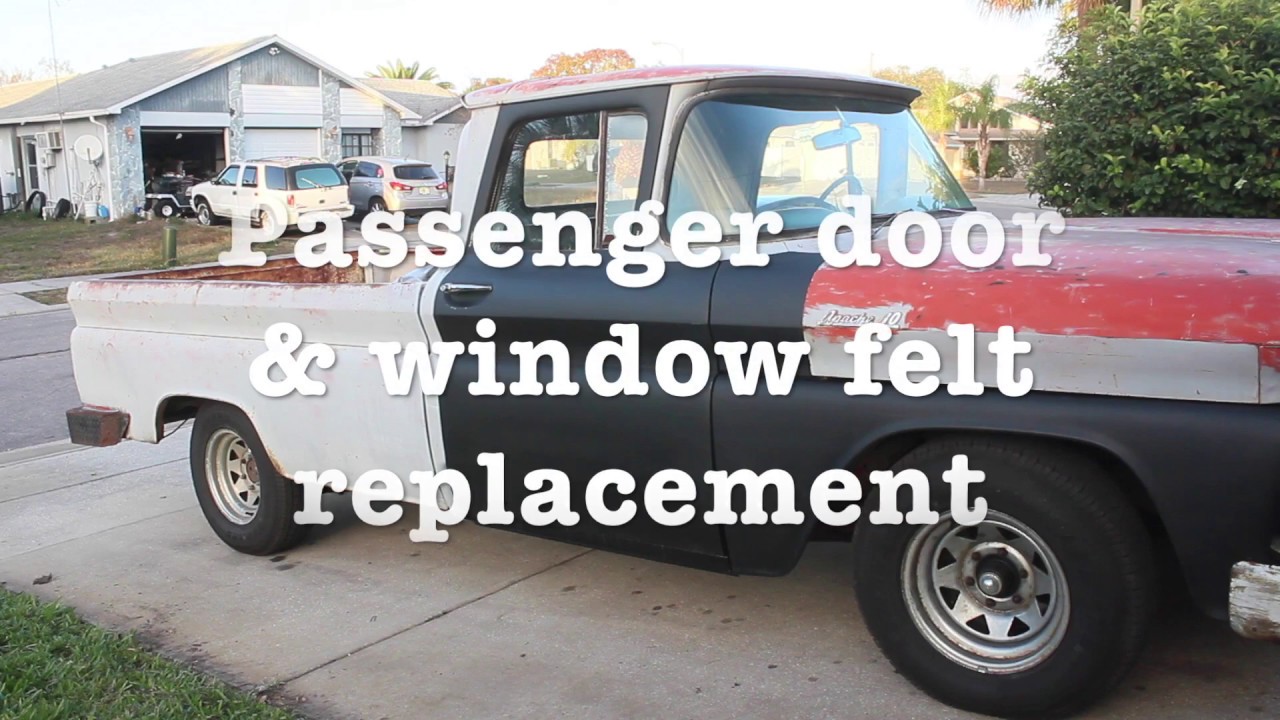 3. Passenger door & window felt replacement - YouTube