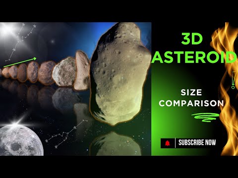 3d Asteroid Size Comparison: Part 1 #pzcomparison
