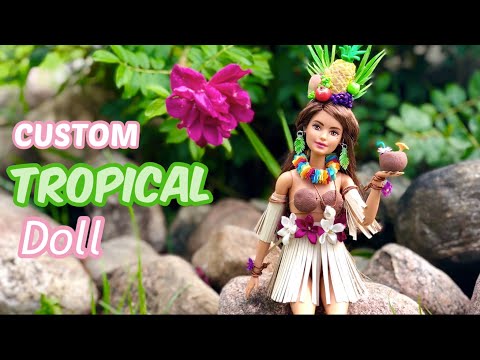 Custom TROPICAL Doll Repaint Dollightful S Tropical Collab
