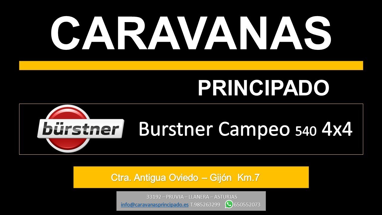 FURGONETA CAMPER NUEVA BURSTNER CAMPEO 540 4X4 - 89.781 € en Asturias