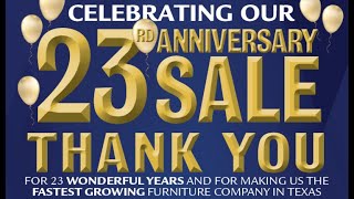 BEL Furniture 23rd Anniversary Sale