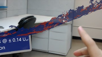 The use of augmented reality (AR) in flow visualization