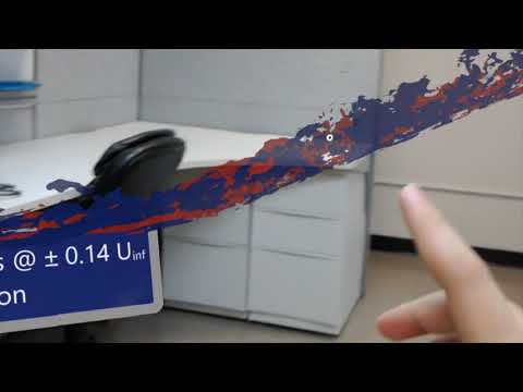 The use of augmented reality (AR) in flow visualization
