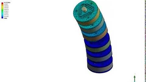 FEM simulation of deformation of a continue manipulator