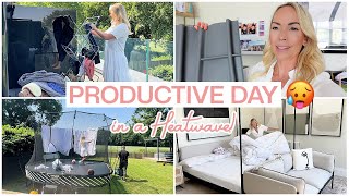 GET IT ALL DONE! Cleaning, Packing, Laundry, Office Sneak Peak + in a heatwave