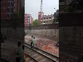 Amazing View from Train | CNG & Bus Traffic Running Beside Railway Track in Bangladesh