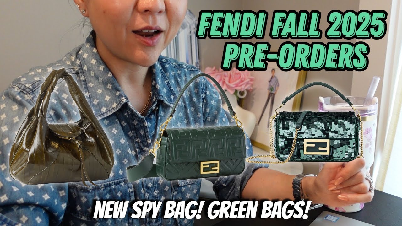 FENDI スモール レザー ショルダーバッグ グリーン SS25 新作 Fendi Fall 2025 Pre-Orders! The New Fendi Spy Bag! All the