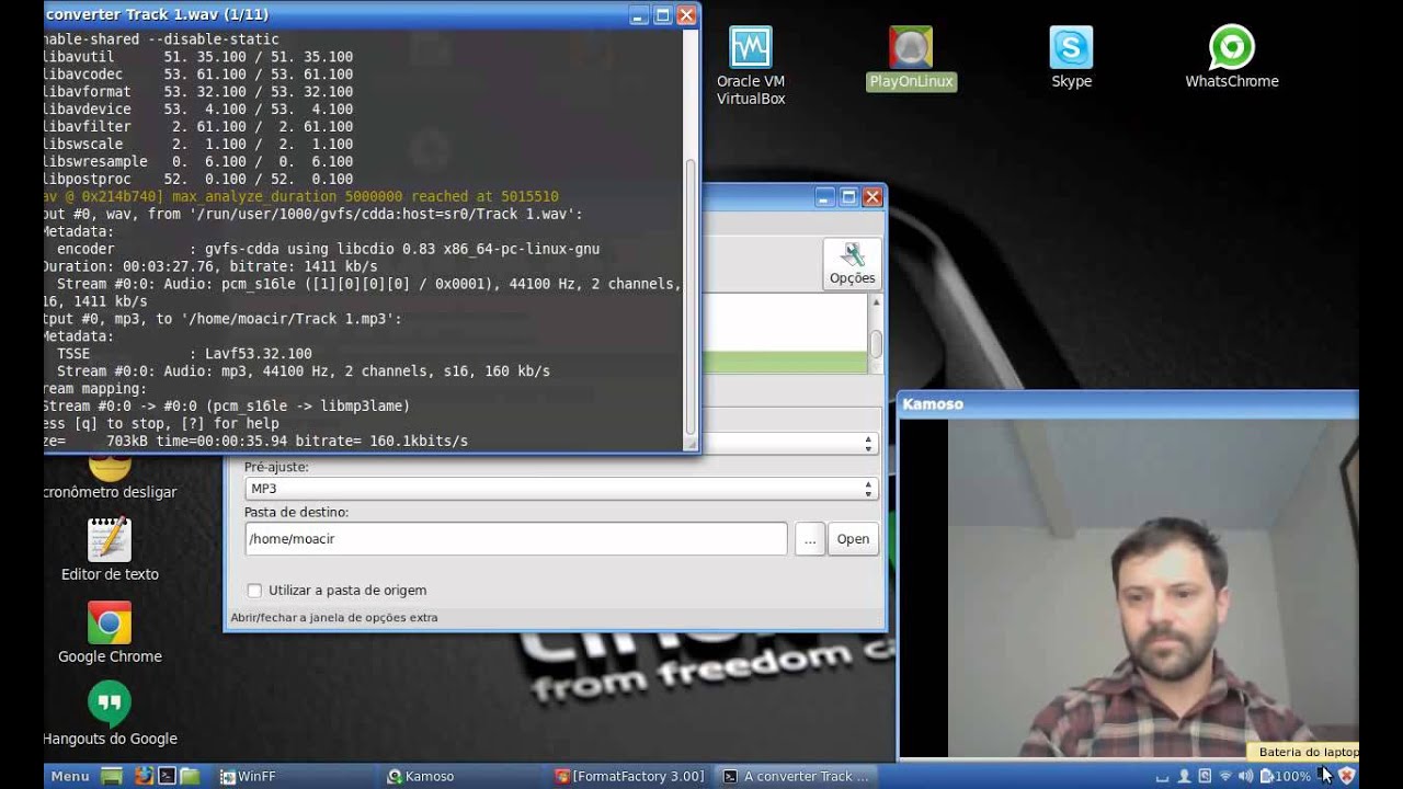 Converter cd áudio em mp3 LINUX MINT YouTube