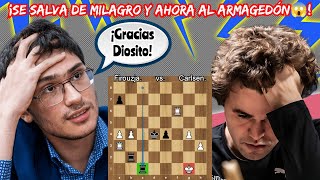 SE SALVA DE MILAGRO Y AHORA AL ARMAGEDÓN!! | Firouzja vs. Carlsen | (Chess.com Classic gran final)