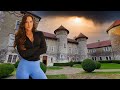 Living in an abandoned castle in europe overnight in a haunted mansion  travel vlog