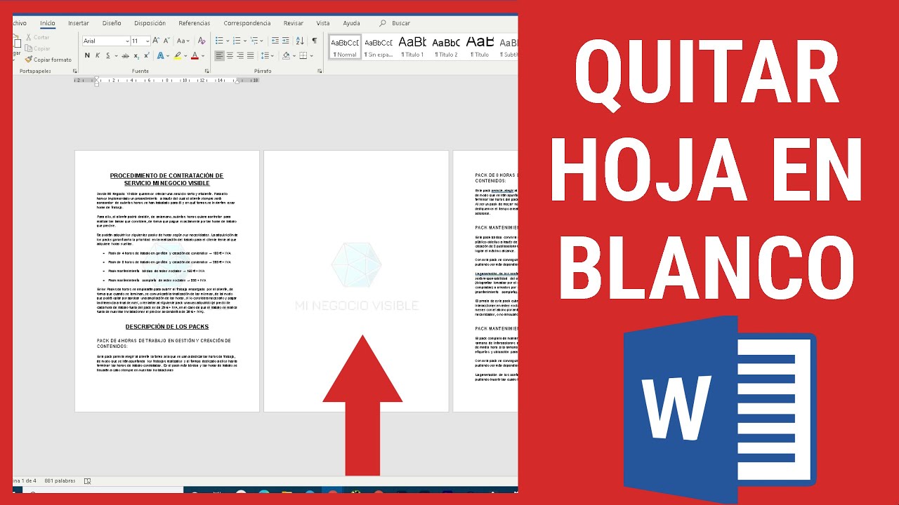 📃 Como Eliminar Una Hoja En Blanco En Word Youtube