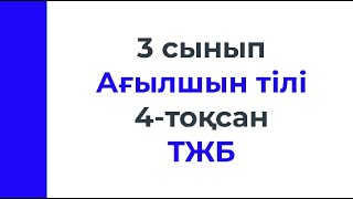 3 сынып Ағылшін тілі 4 тоқсан ТЖБ тапсырмаларын талдау