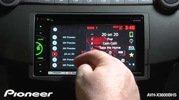 How To - AVH-X3600BHS - Use Sirius XM