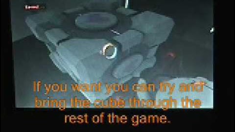 Portal - How To Save The Companion Cube (And Get Two) On The Xbox 360