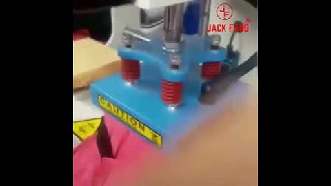 Jack Fang Tshirt Neck Label Heat Press Machine I Double Station Label Heat Transfer Fusing Machine