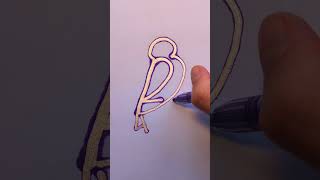 Can you Draw a bird with numbers only? 🐤