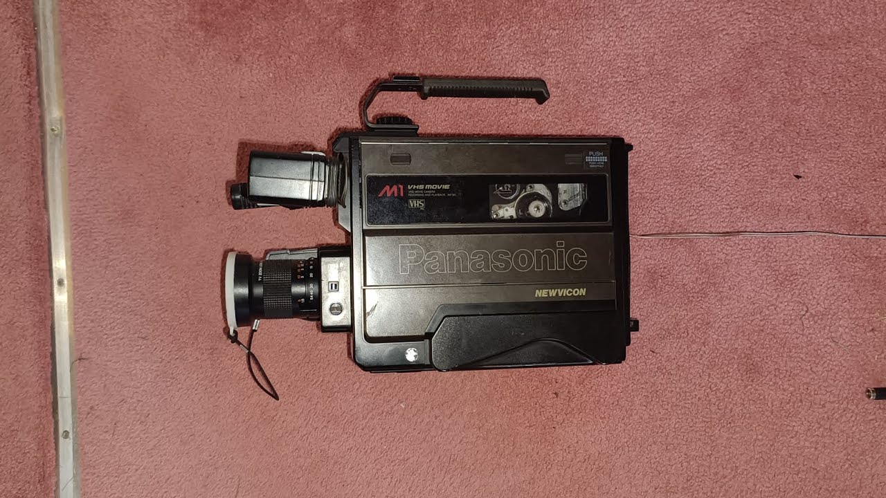 Panasonic NV-M1 VHS Newvidcon Tube Camera from 1985 Test Footage