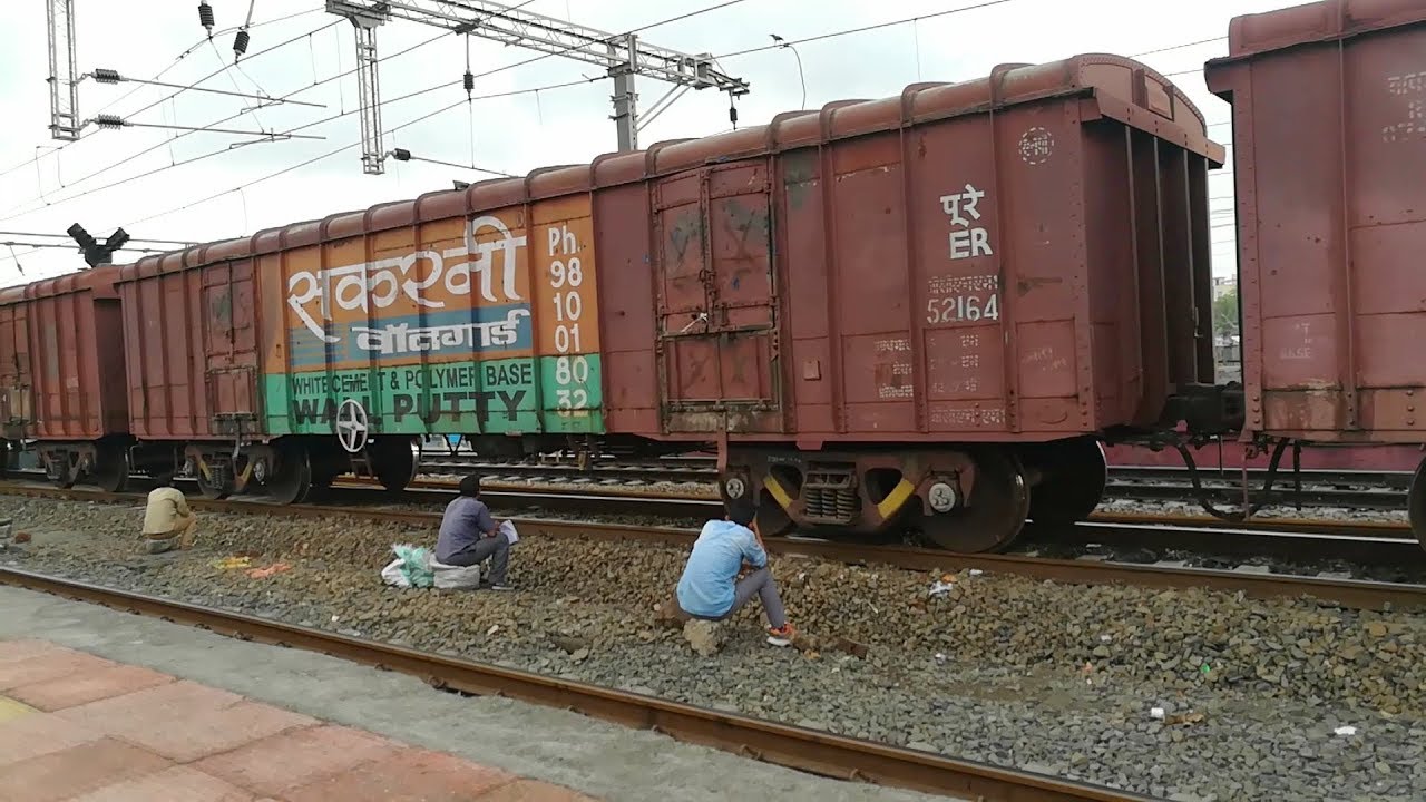 Hot Axle Checking Of Freight Train Indian Railways Youtube
