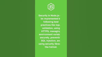 Implementing Security in Node.js