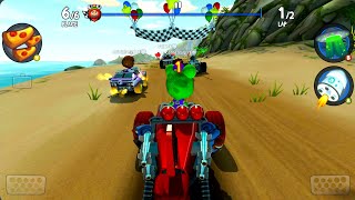 Crazy Benny with His Red Plane Car! Beach Buggy Racing 2 screenshot 4
