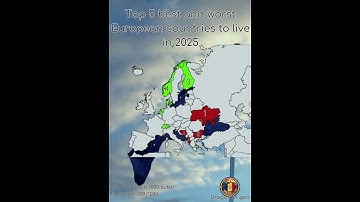 Top 5 best and worst European countries to live in 2025