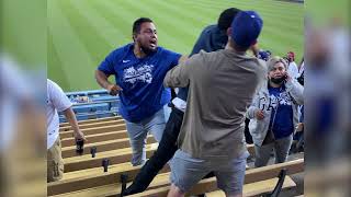 Dodgers vs Braves Fan Fight Bloody