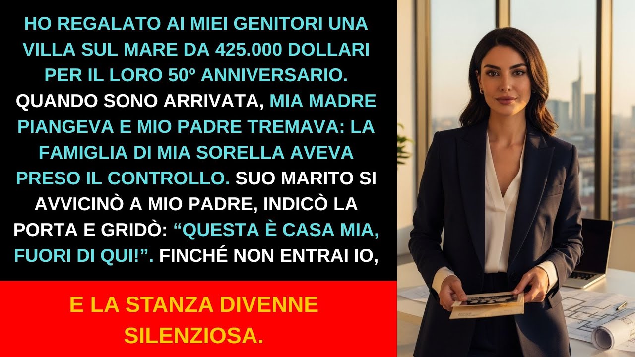 Mia sorella rubò la villa da 425.000$ che regalai ai miei genitori per l’anniversario per debiti.