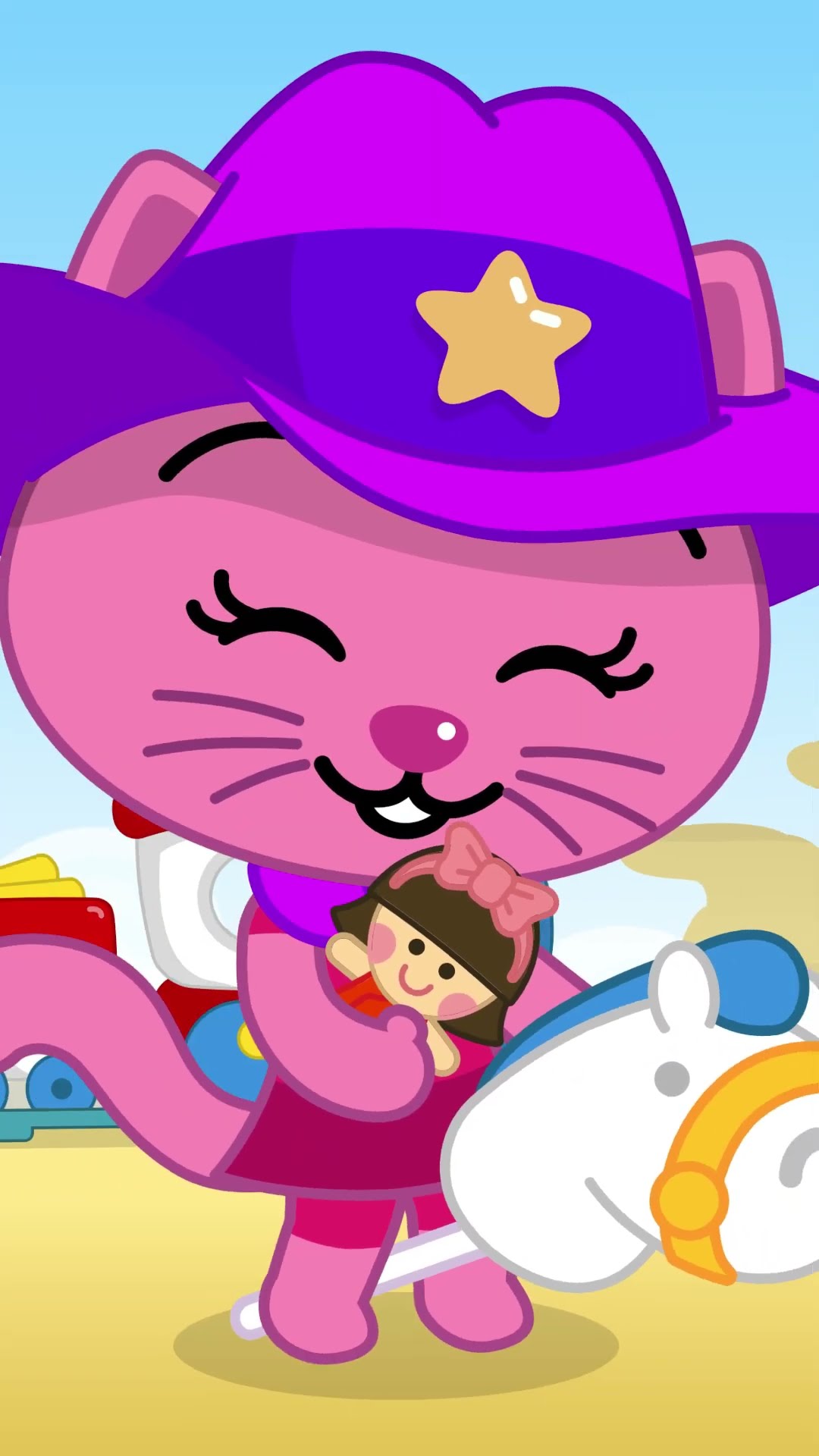 ELA VEIO CAVALGANDO ATÉ AQUI #3 ? ? #shorts #umheróidocoração #músicainfantil