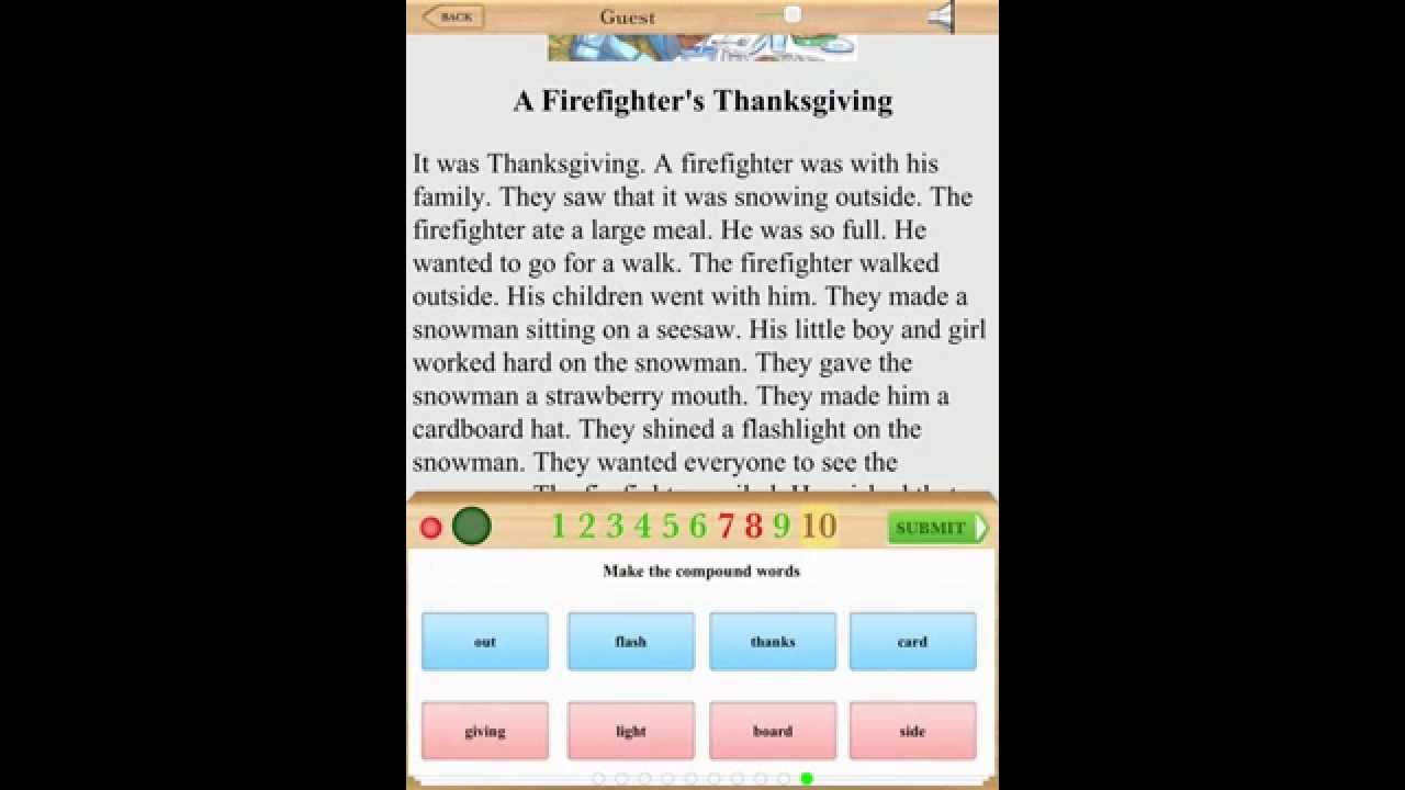 1st Grade Fiction Reading Comprehension