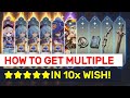 LUCKIEST WISHES In Genshin Impact! How To Get MULTIPLE ★★★★★