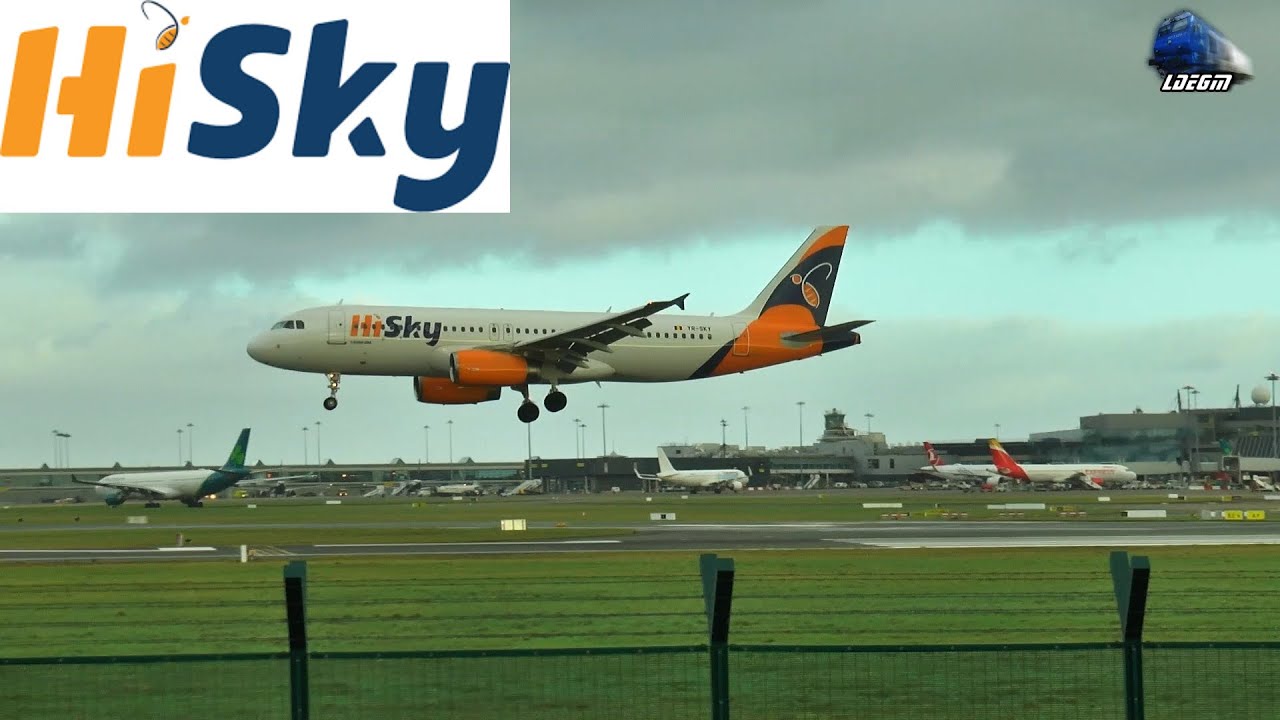 🛬 Aterizare Zbor HiSky Cluj-Dublin Landing on Dublin Airport - 04 January 2022